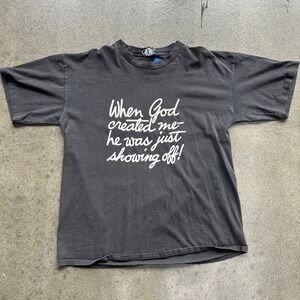 Vintage When God Created Me Tee
